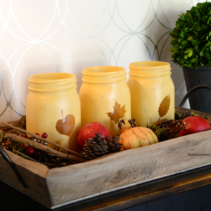 Painted Fall Mason Jars