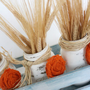 Fall Mason Jar Centerpiece