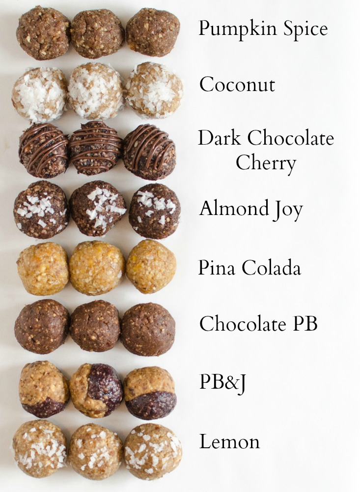 Energy Bites Recipes - 9 Flavors