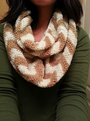 Chevron Infinity Scarf Pattern