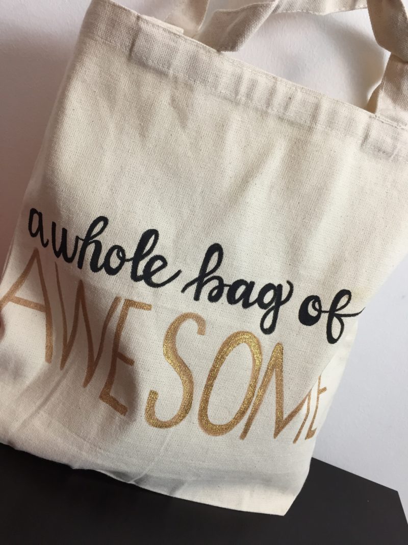 Hand Lettered Tote Bag Tutorial