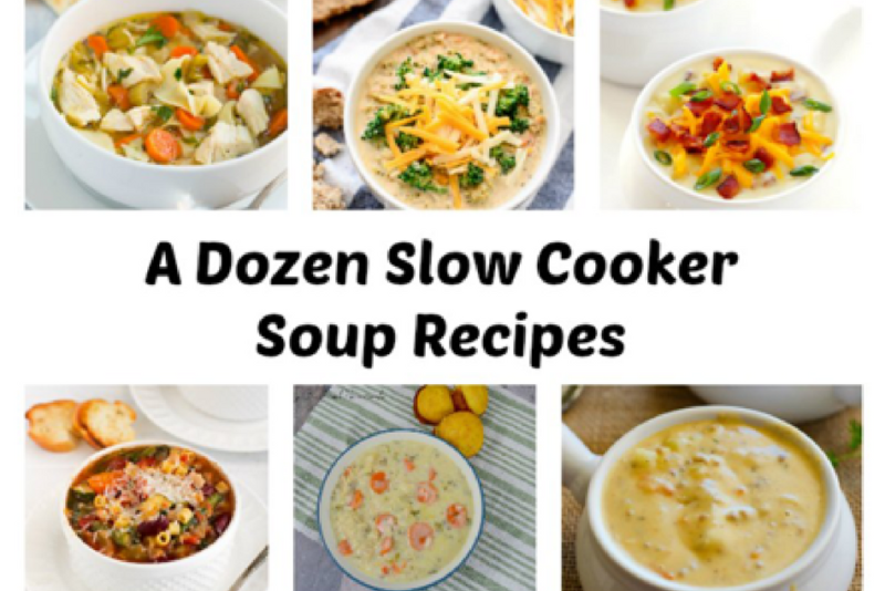12 Slow Cooker Soup Recipes