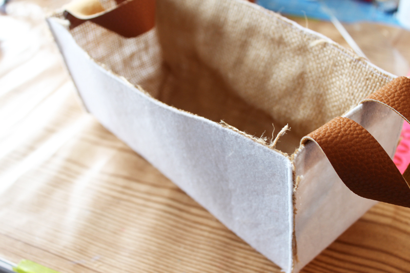 DIY Burlap Bins