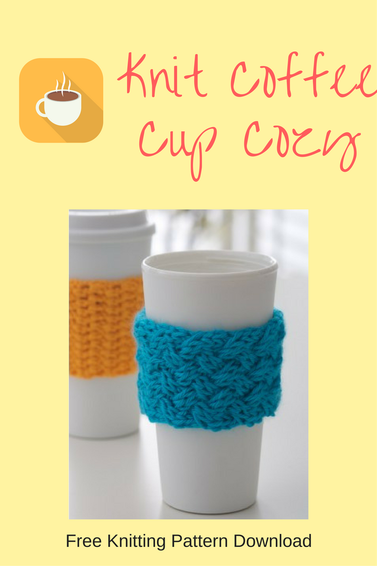 Free knitting pattern - coffee cup cozy