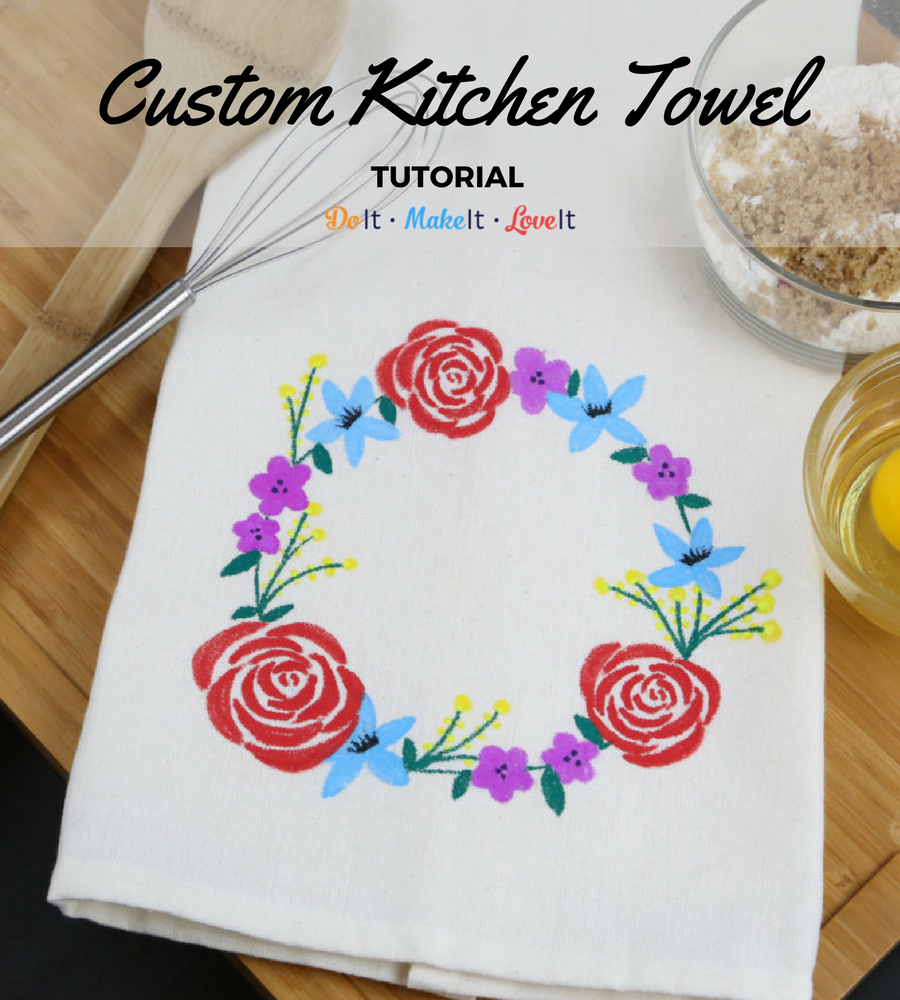Fabric Marker Kitchen Towel Tutorial