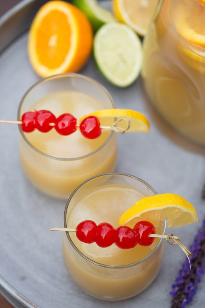 A Dozen Party Punch Recipes - Whiskey Sour Party Punch