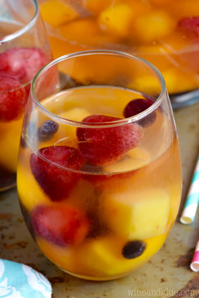 A Dozen Party Punch Recipes - Frozen Fruit Sangria