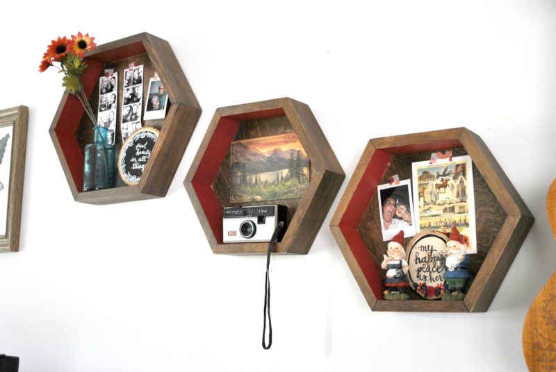 Hexagon Shelves DIY Hexagon Shelves DIY