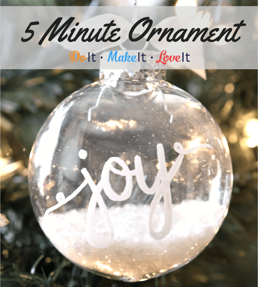 5 Minute DIY Ornament