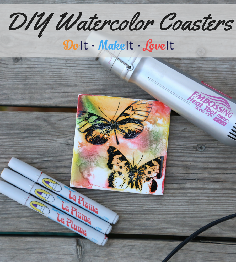 Watercolor Coasters Tutorial