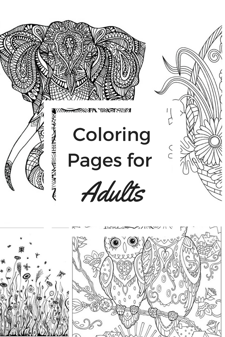 Free Coloring Book Pages for Adults