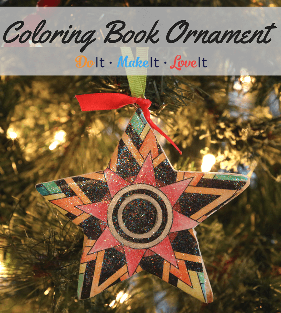 DiY Coloring Book Ornament