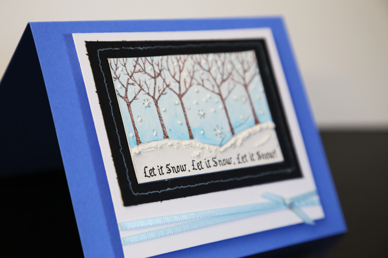 Let It Snow Handmade Card