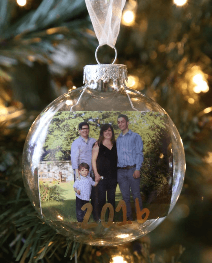 5 Minute Photo Glass Ornament