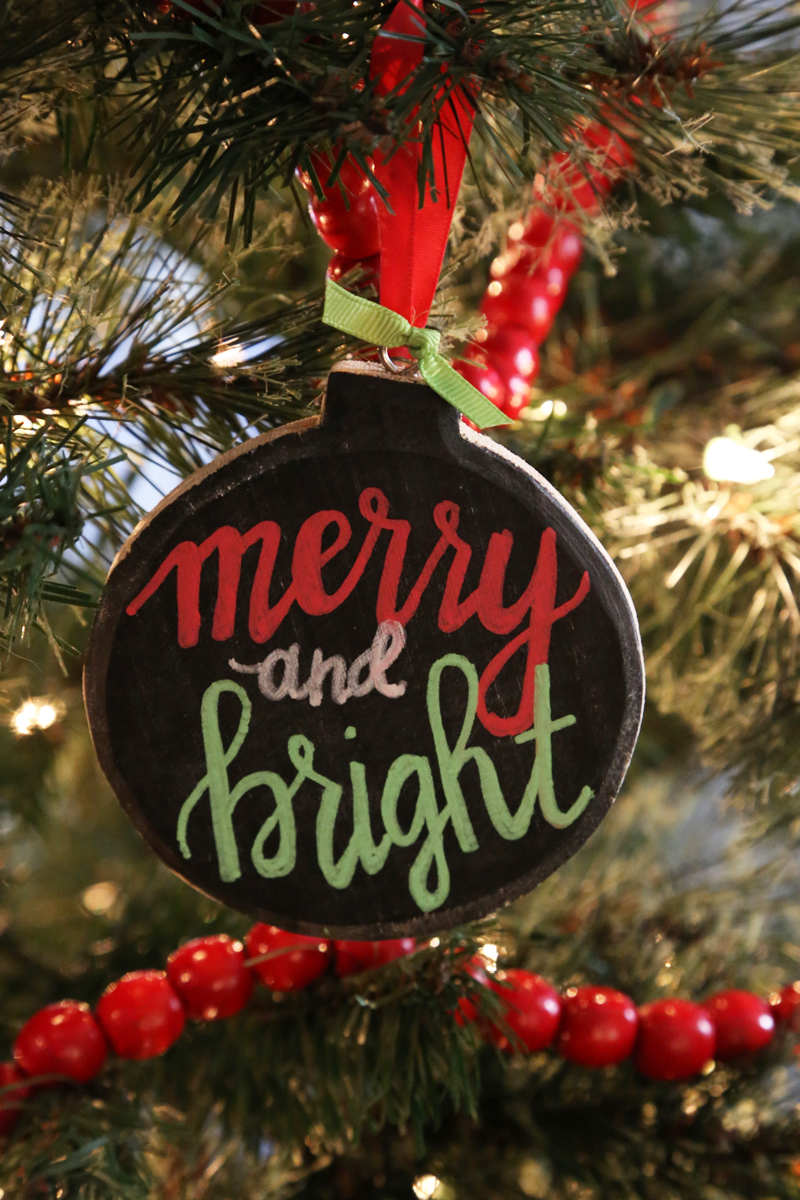 Super Simple DIY Chalkboard Ornament