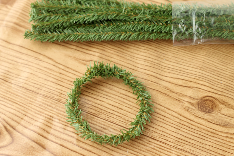 Green and Gold Wreath Ornament