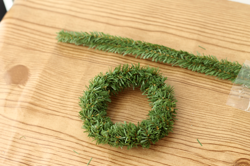 Green and Gold Wreath Ornament