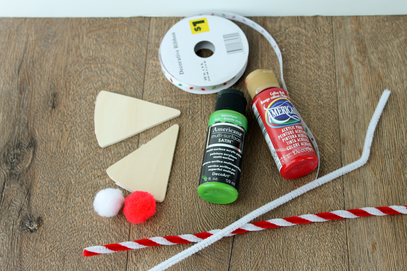 DIY Santa Hat Ornaments