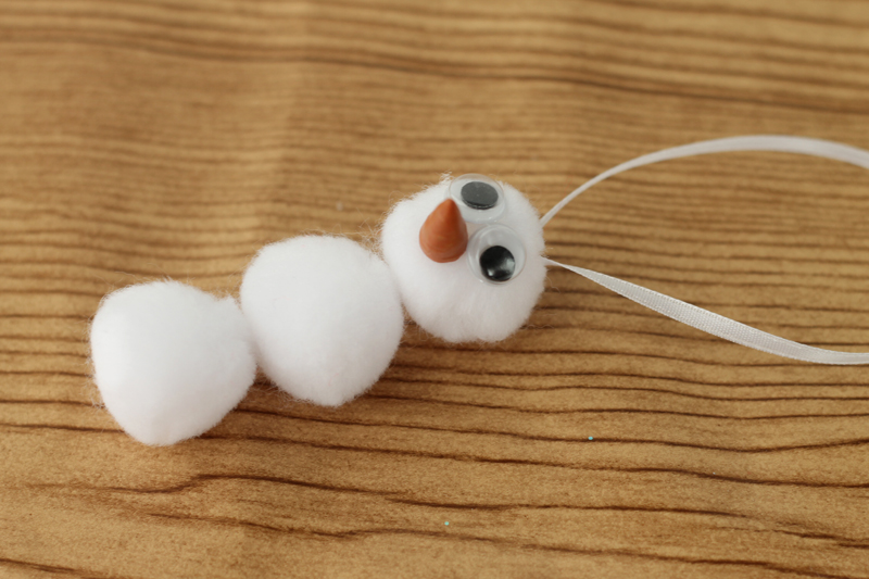 Pom Pom Snowman Ornament