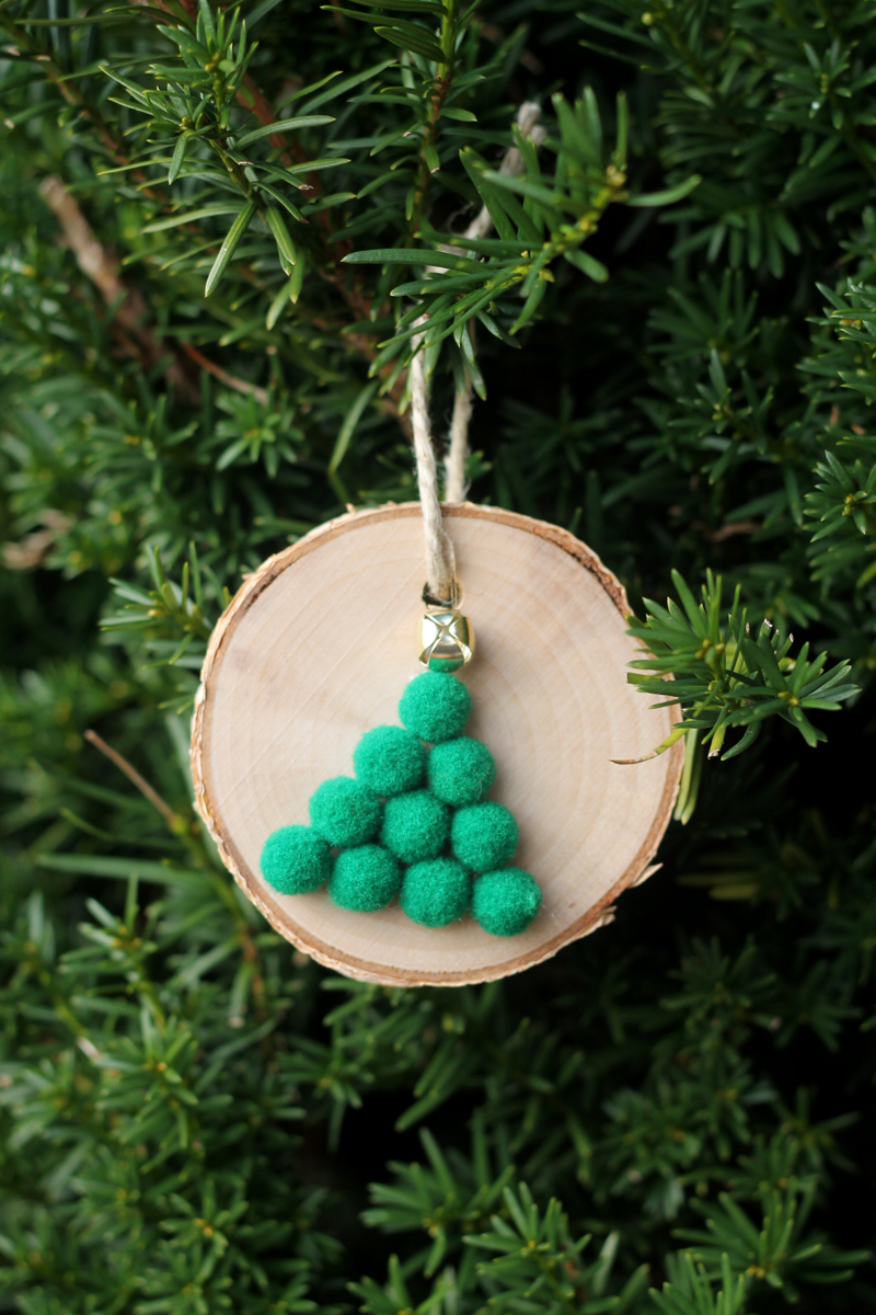 Wood Slice Tree Ornaments DIY